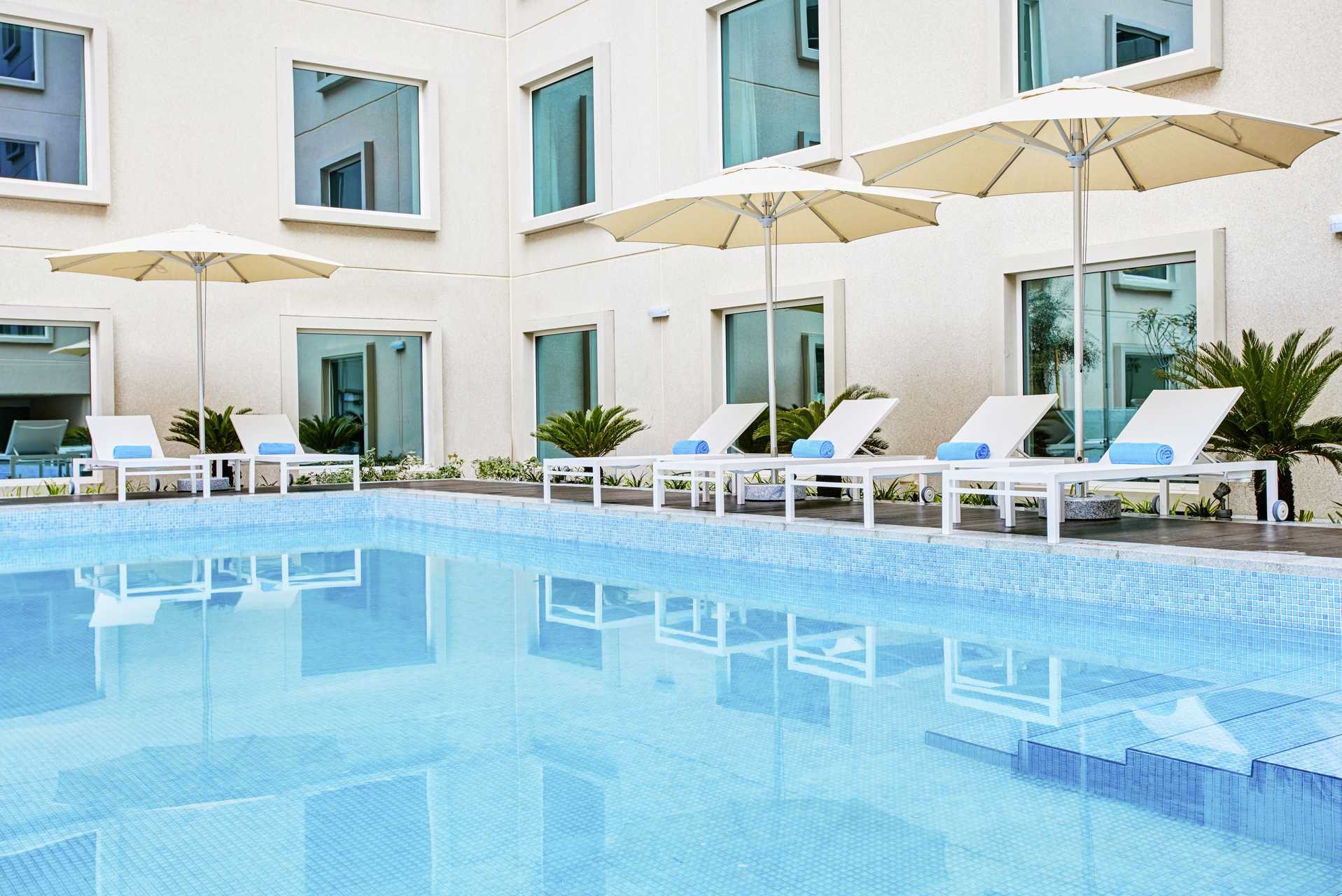 Pool på Hotel Hilton Garden Inn Mall of the Emirates i Dubai Al Barsha i Dubai