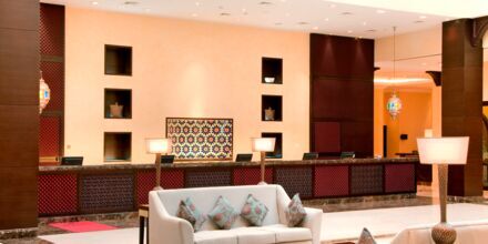 Lobbyen på Hotel Hilton Ras Al Khaimah Resort & Spa i Ras Al Khaimah, De Forenede Arabiske Emirater.