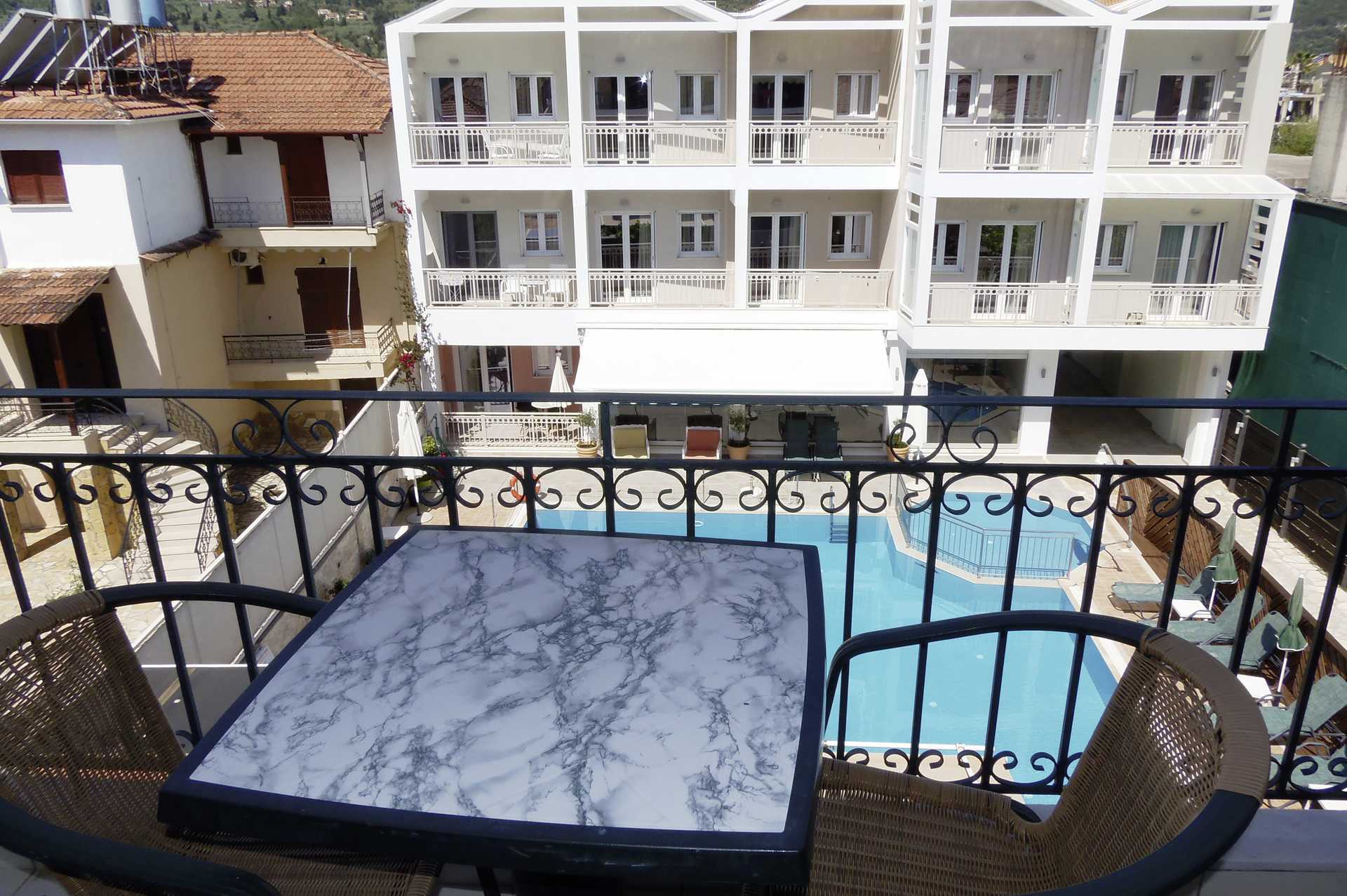 Hotel Aggelos på Lefkas, Grækenland.