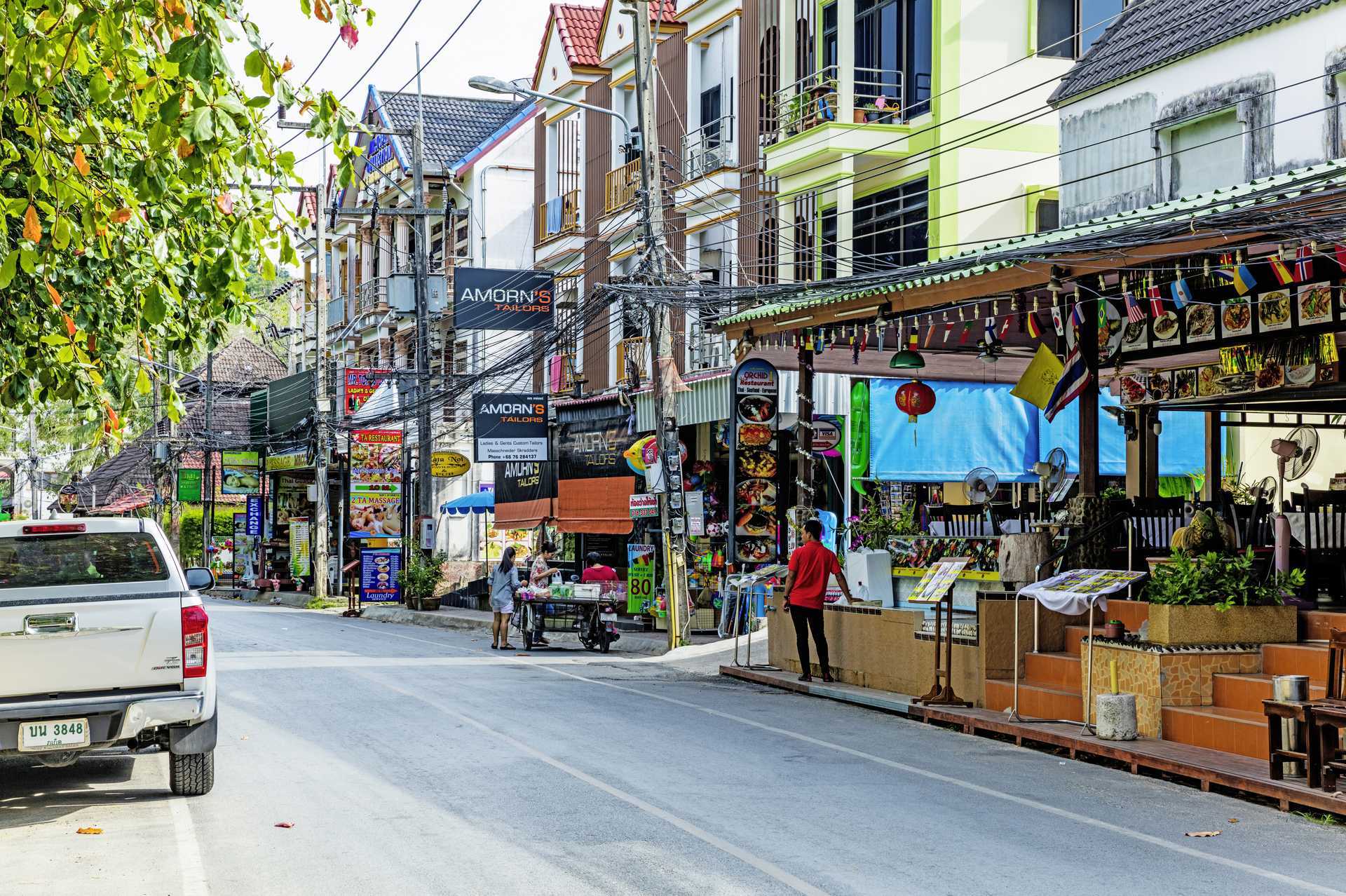 Kamala Beach, Phuket i Thailand.