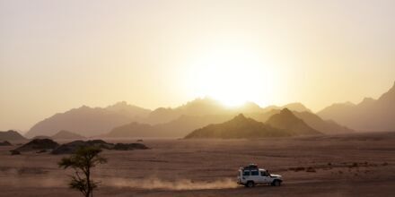 Jeep-tur gennem ørkenen i Hurghada,  Egypten.