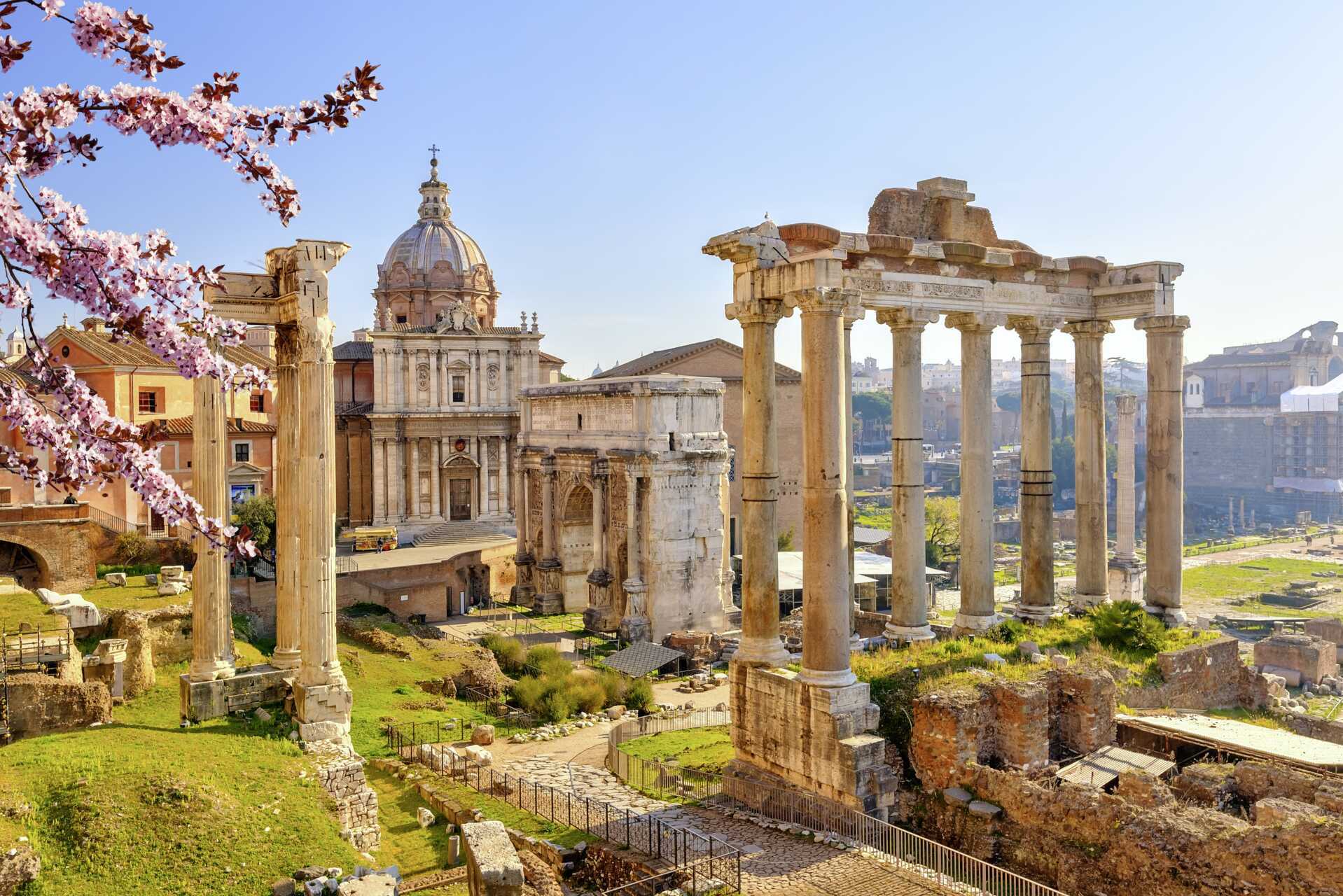 Forum Romanum i Rom, Italien.
