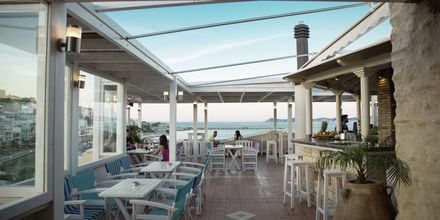 Tagbaren Horizon på Hotel Itanos i Sitia på Kreta, Grækenland.