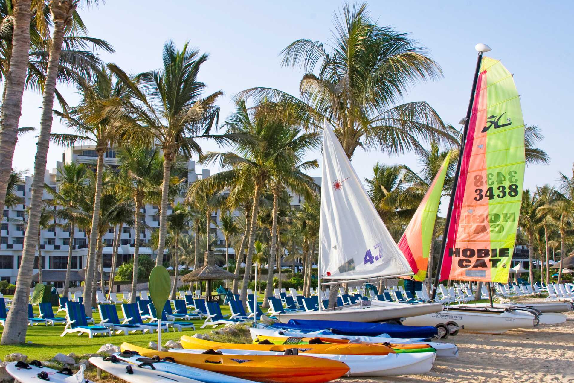 Vandsport på hotel JA Beach i Dubai.