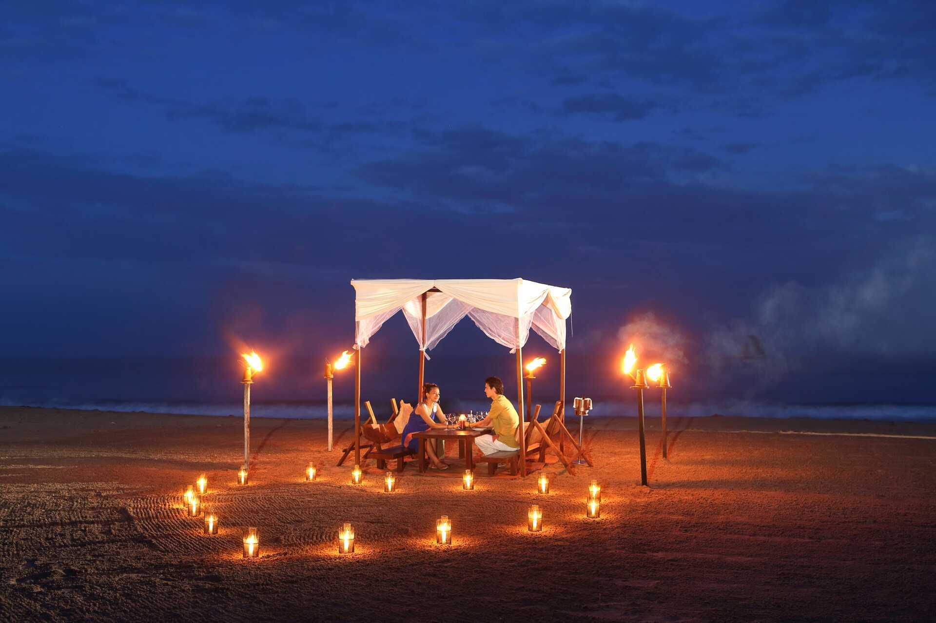 Book en privat middag på Jetwing Sea i Negombo. Sri Lanka