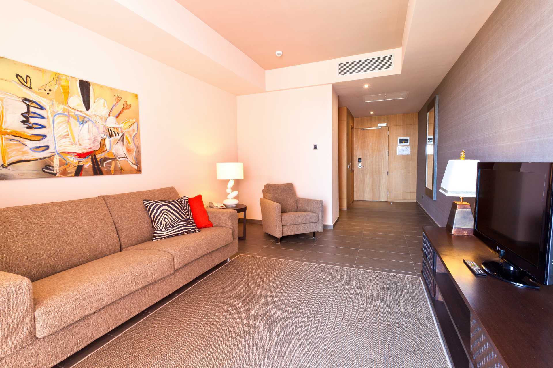 Junior-suite på Lopesan Baobab Resort i Meloneras, Gran Canaria.