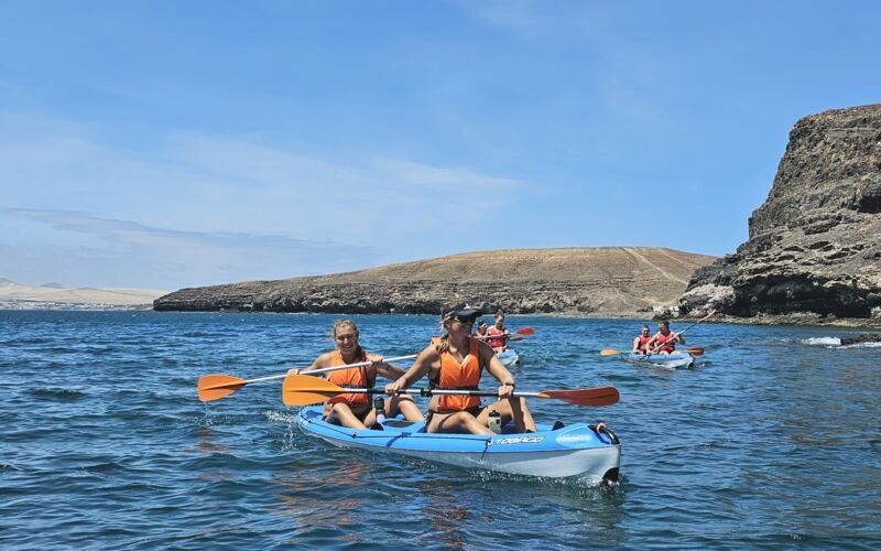 Kajak- og snorkeltur fra La Lajita