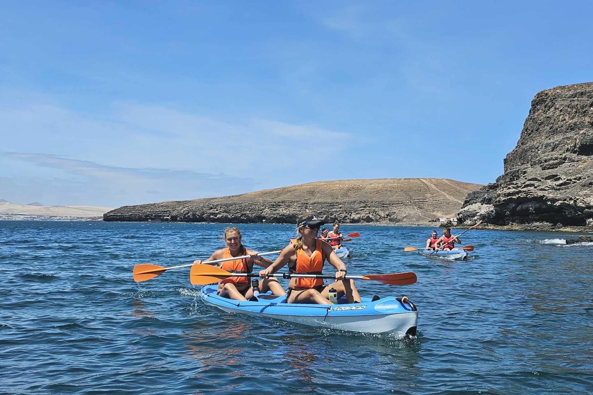 Kajak- og snorkeltur fra La Lajita