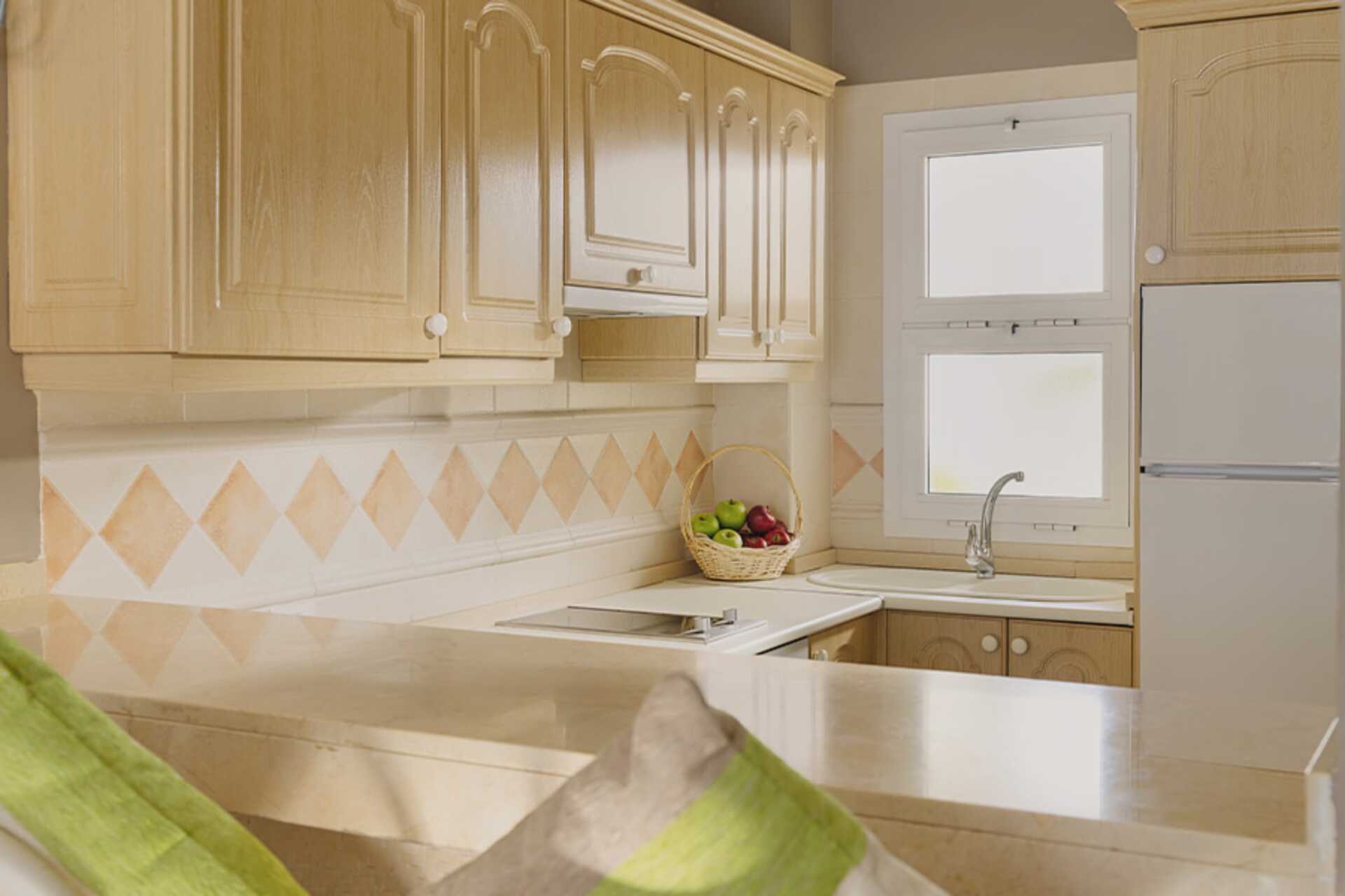 Køkkenet i lejlighederne.