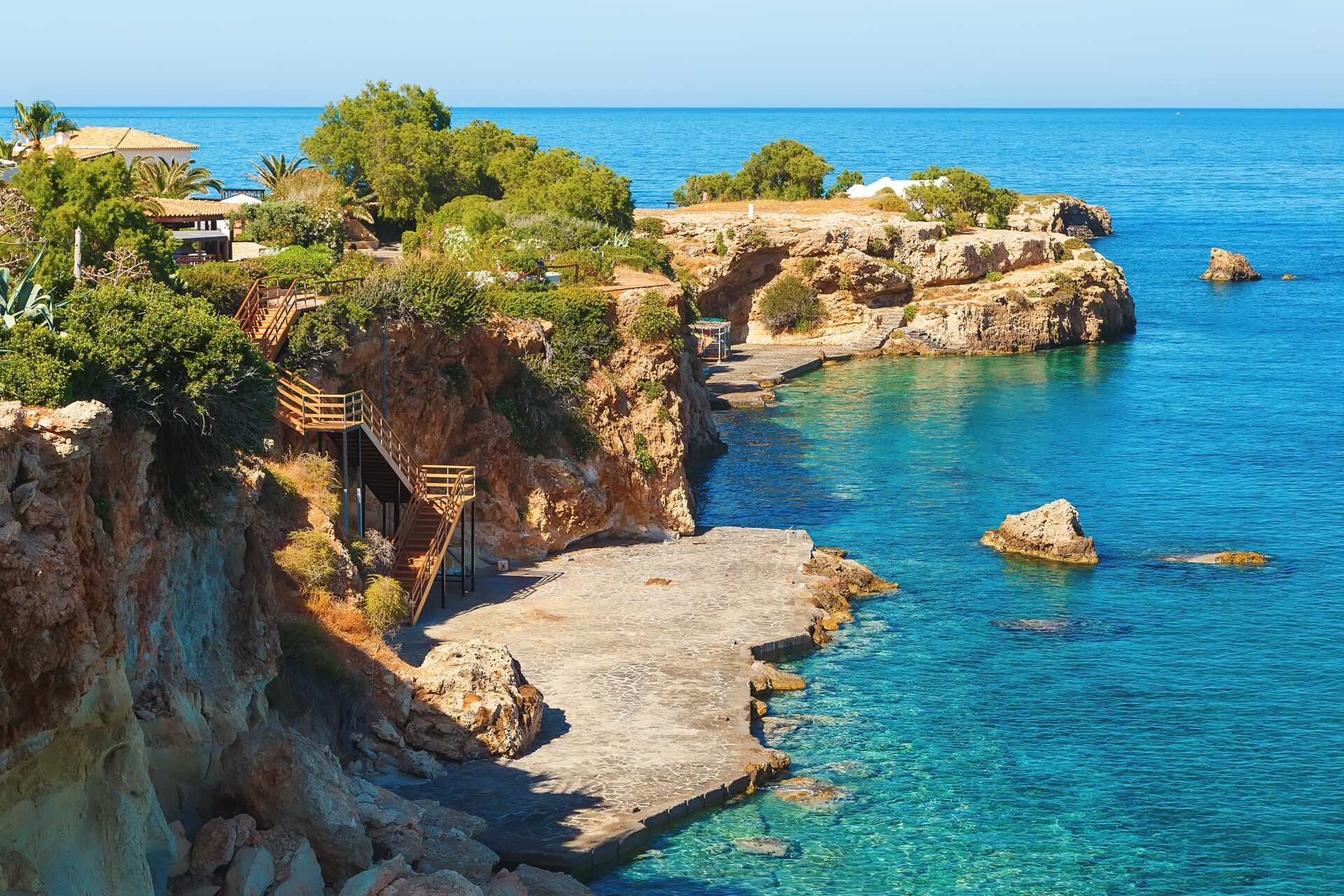 Krystalklart vand i Kretas hovedstad Heraklion.