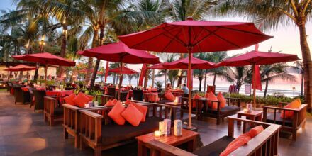 Restaurant Ocean Terrace på hotel Legian Beach i Kuta på Bali.
