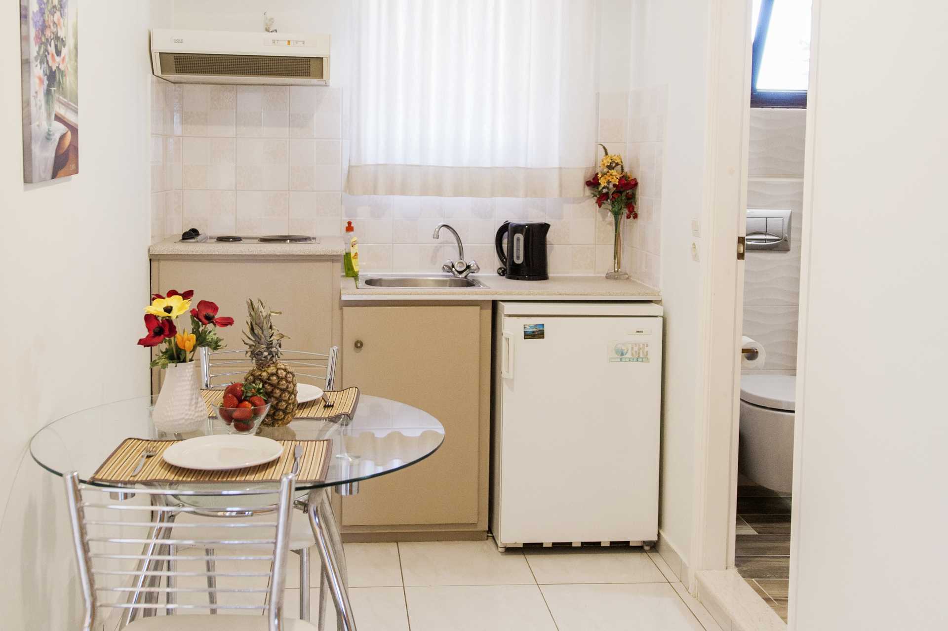 Lejlighed på hotel Aggelos på Lefkas, Grækenland.