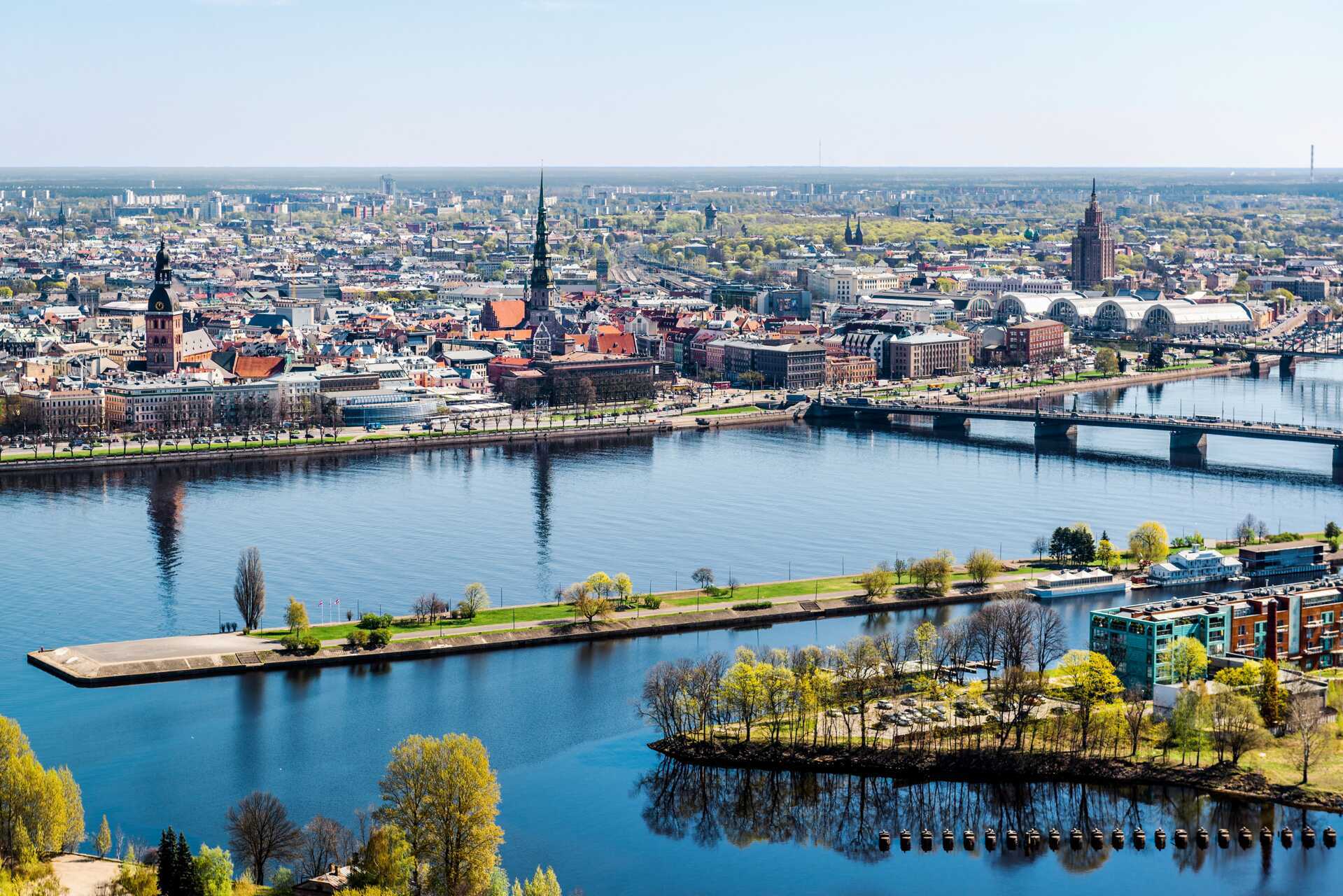 Riga i Letland.