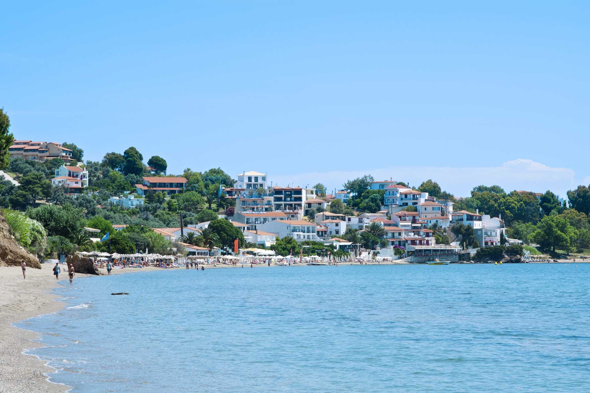 Megali Ammos på Skiathos, Grækenland.