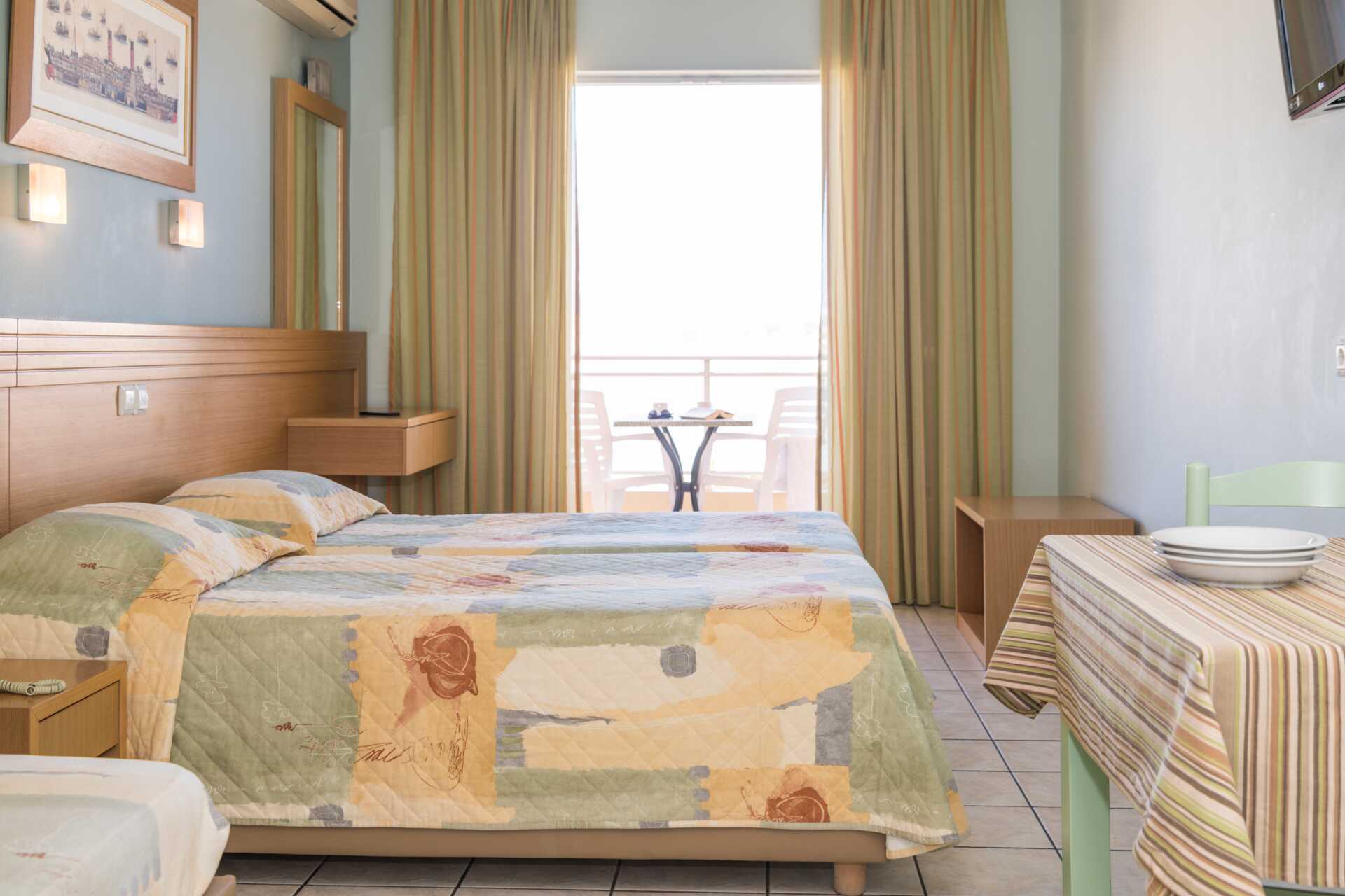 1-værelses lejligheder på Hotel Melmar i Rethymnon by på Kreta.