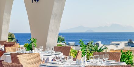 Hovedrestauranten på Mitsis Norida Beach Hotel i Kardamena på Kos, Grækenland.