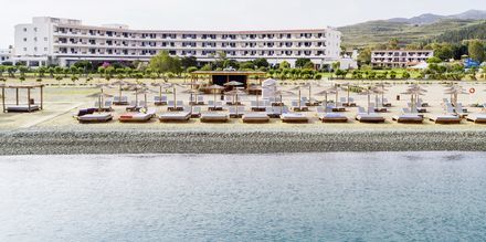 Stranden ved Mitsis Ramira Beach Hotel i Psalidi, Kos.