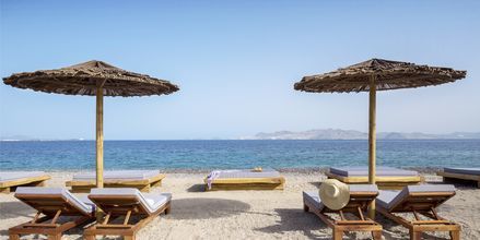 Stranden ved Ramira Beach Mitsis hotels på Kos, Grækenland.