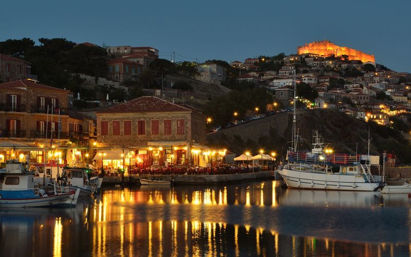Molyvos by night