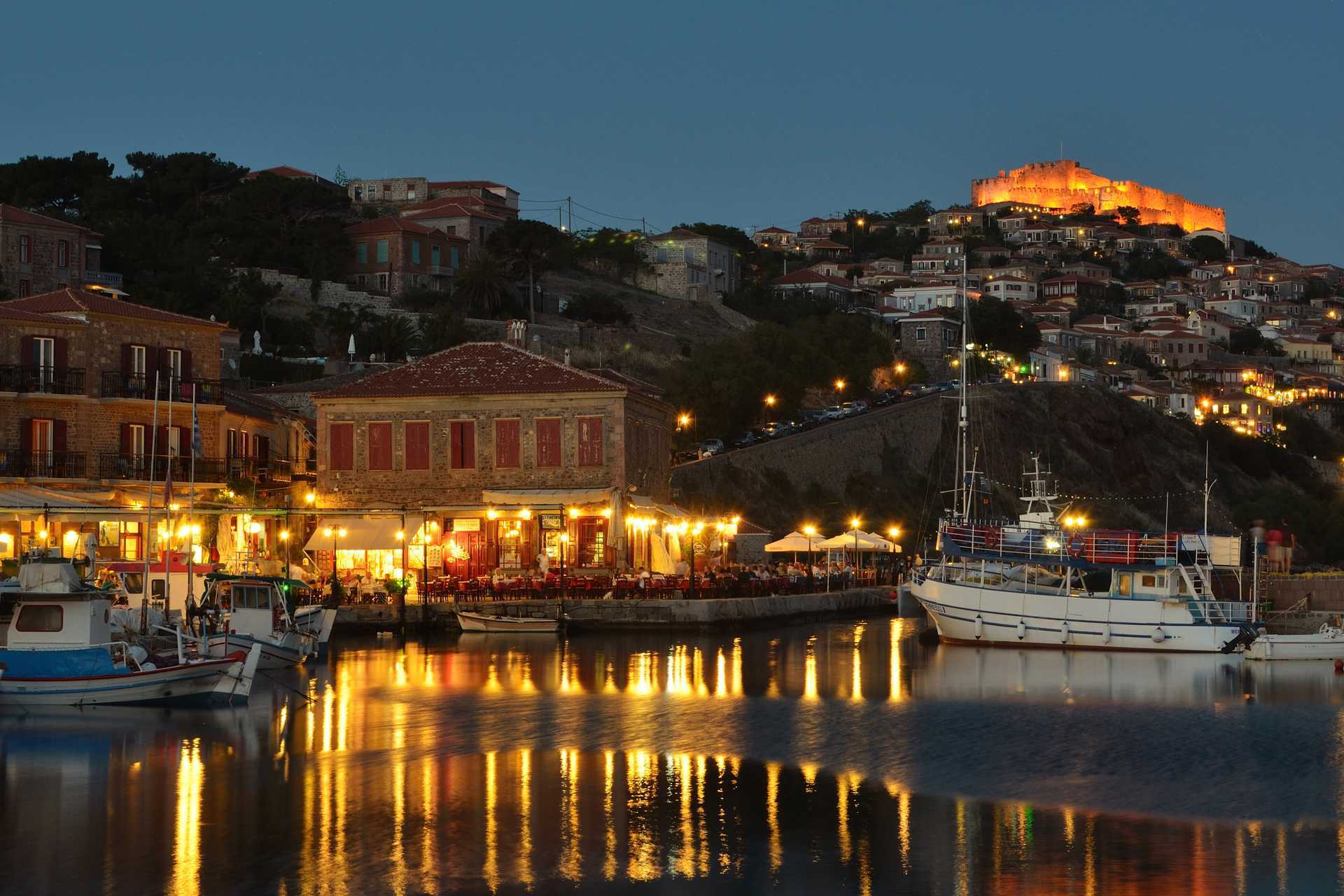 Molyvos by night