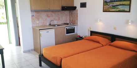1-værelses lejlighed på Hotel Nikolas Villas ved Hersonissos på Kreta.