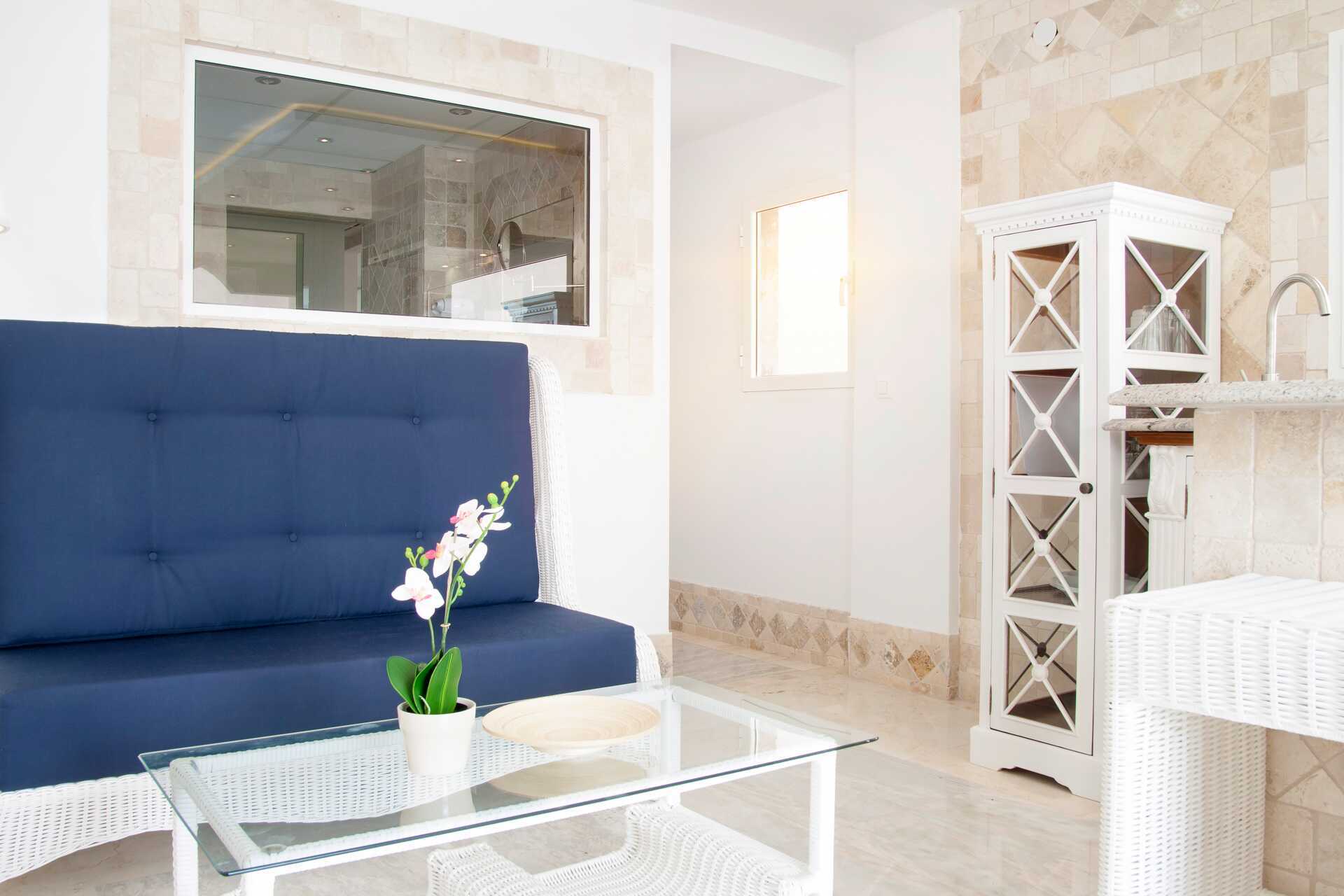 2-værelses lejlighed på Marina Suites hotel i Puerto Rico på Gran Canaria.