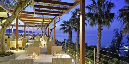 Restaurant på hotel Panorama på Kreta, Grækenland.