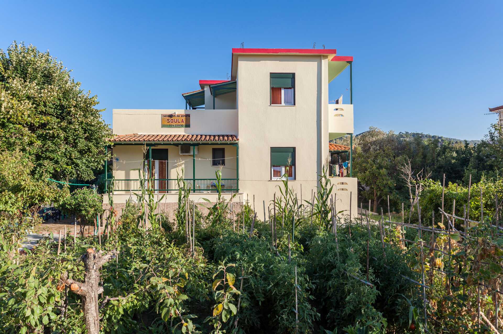 Pension Soula på Skopelos i Grækenland.