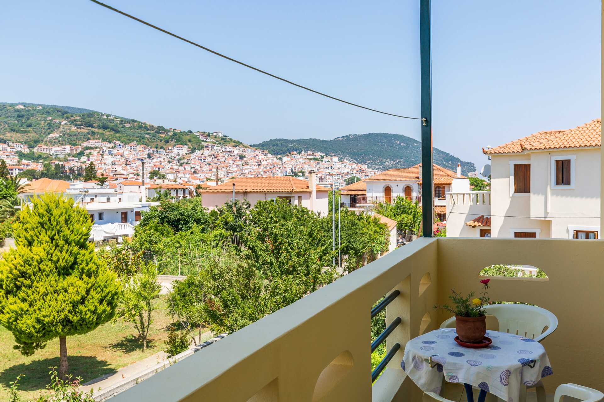 Pension Soula på Skopelos i Grækenland.