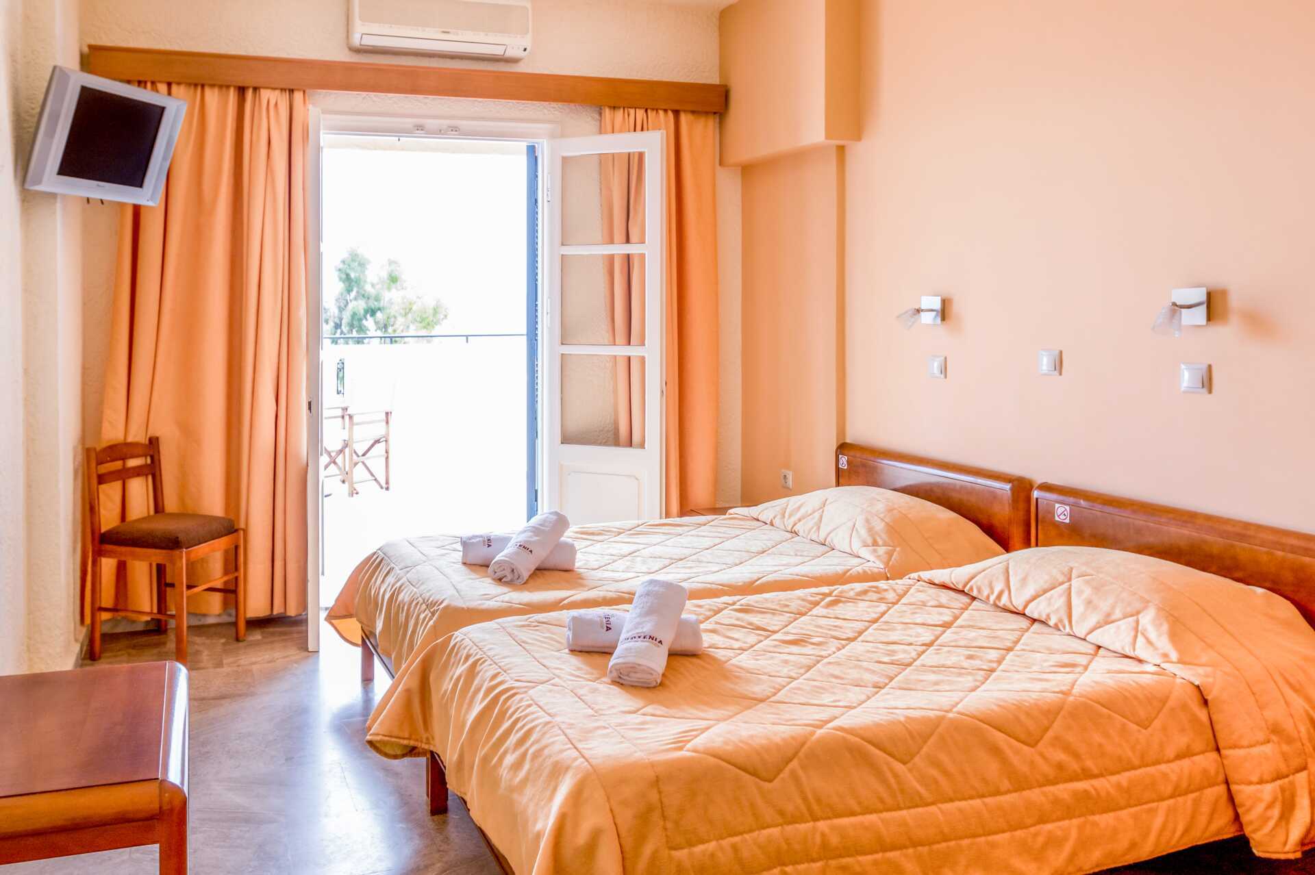 Dobbeltværelse på Hotel Philoxenia på Kalymnos, Grækenland