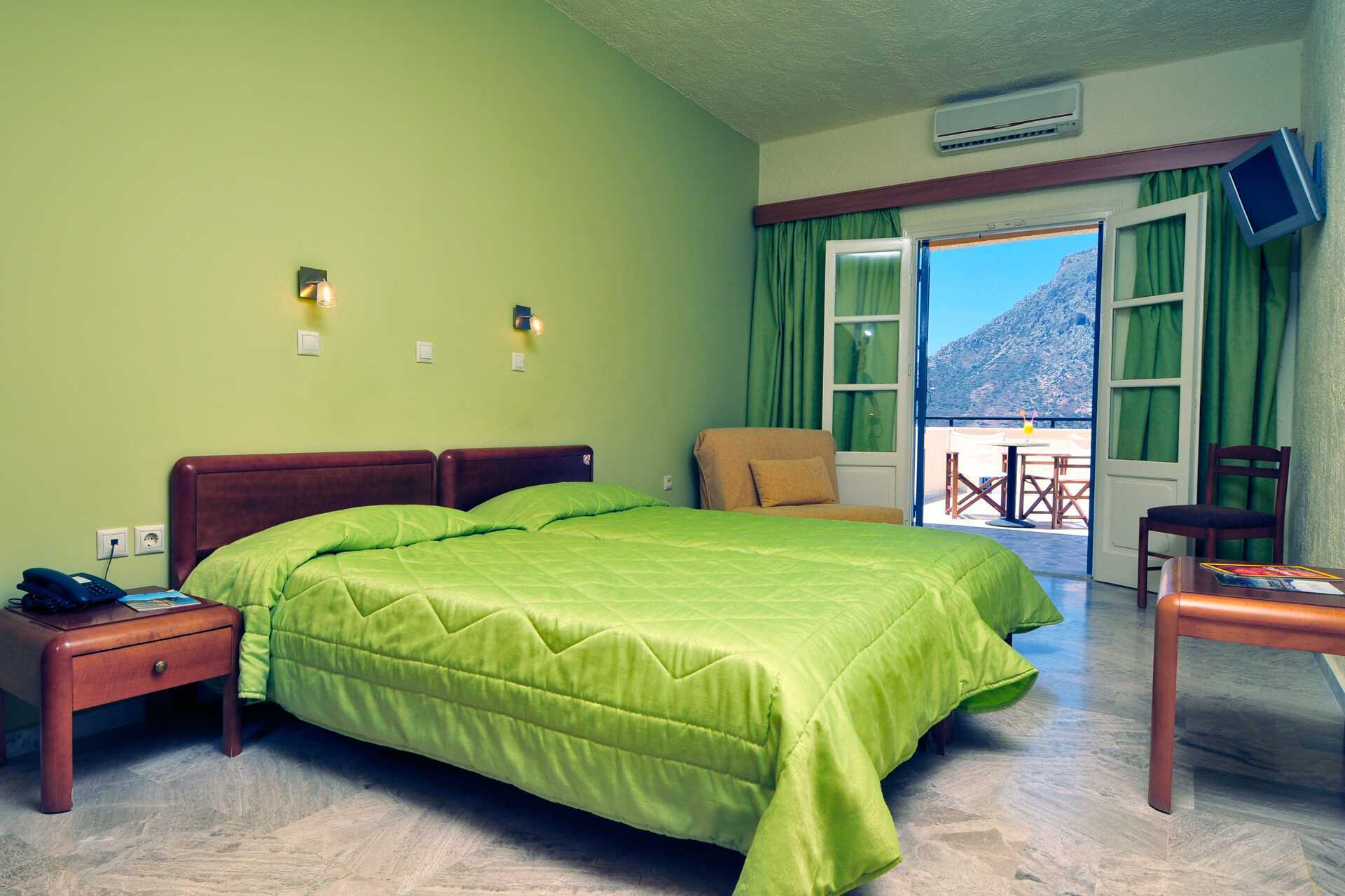 Dobbeltværelse på Hotel Philoxenia på Kalymnos, Grækenland