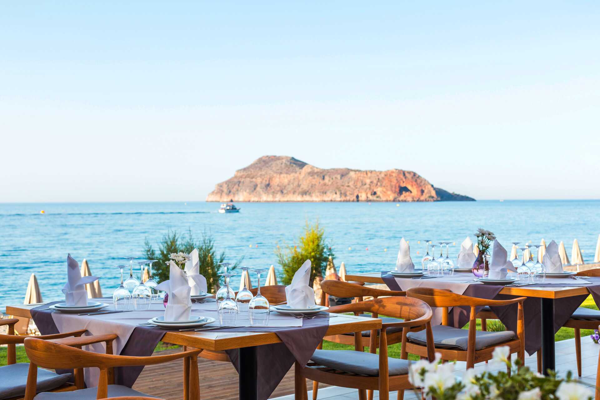 Hotel Blue Dome i Platanias, Kreta, Grækenland.