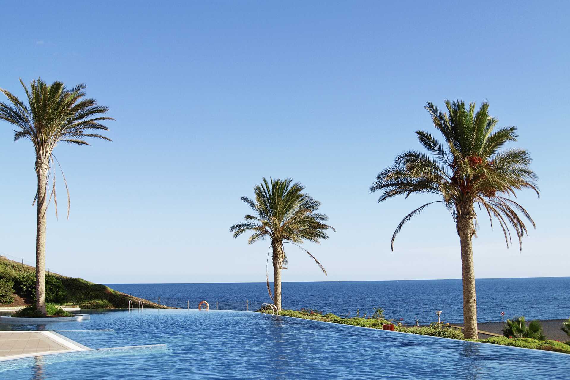 Poolen på Playitas Hotel, Fuerteventura.
