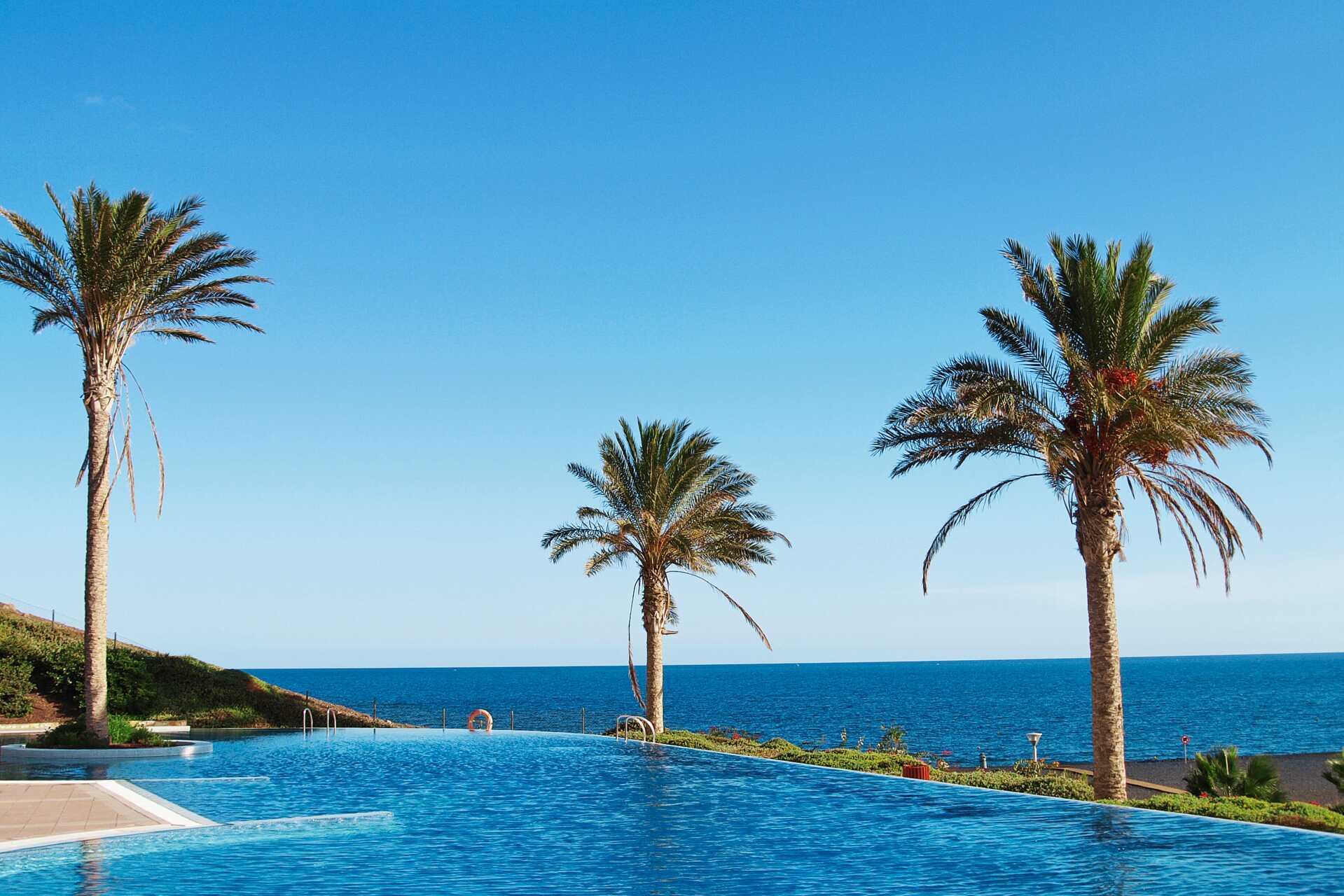Poolen på Playitas Hotel, Fuerteventura.
