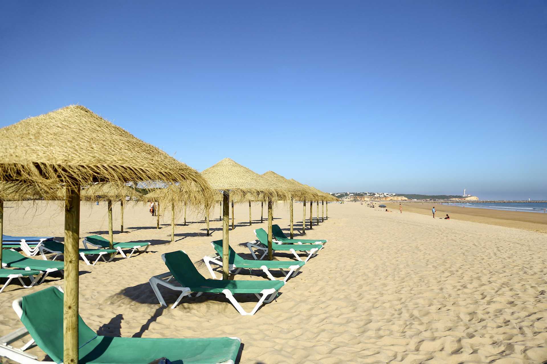 Praia da Rocha-stranden ved Portimão på Algarvekysten.