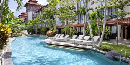 Poolområdet på Hotel Sanur Paradise Plaza i Sanur på Bali.