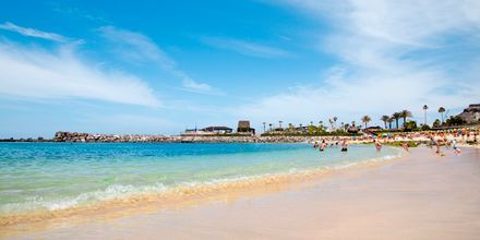Stranden Playa Amadores på Gran Canaria, De Kanariske Øer, Spanien.