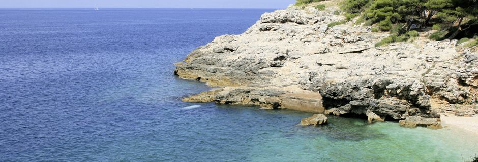 Kamenjak Beach udenfor Pula, Kroatien.
