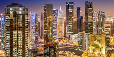 Hovedstaden Doha er en moderne og luksuriøs storby.
