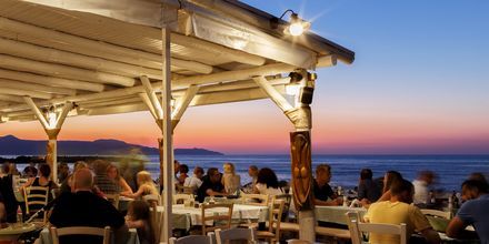 Strandtaverne på Hotel Rania på Kreta, Grækenland.
