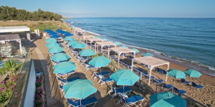 Stranden på Hotel Rethymno Mare Resort på Kreta, Grækenland.