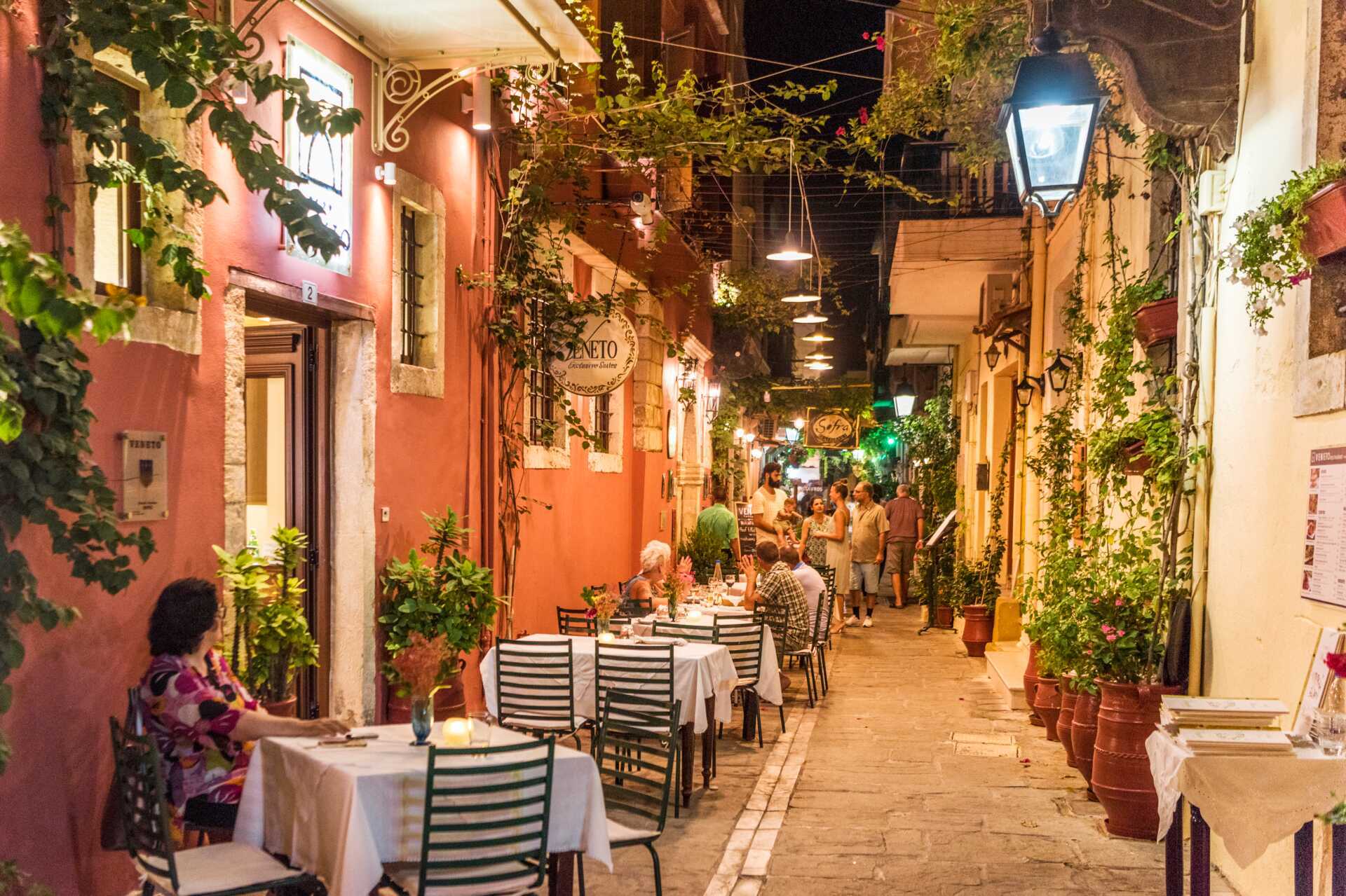 Rethymnon by på Kreta, Grækenland.