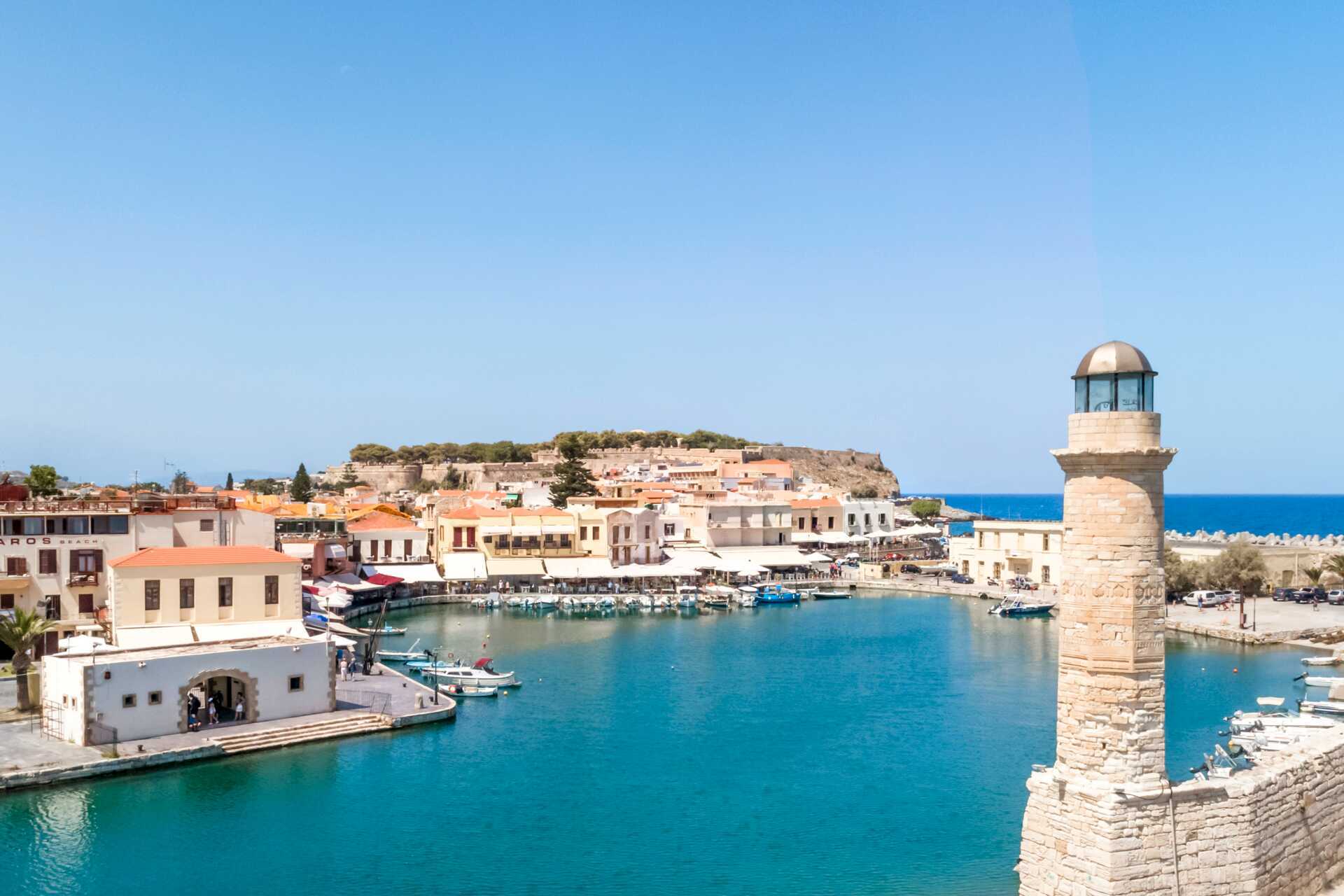 Rethymnon by på Kreta, Grækenland.