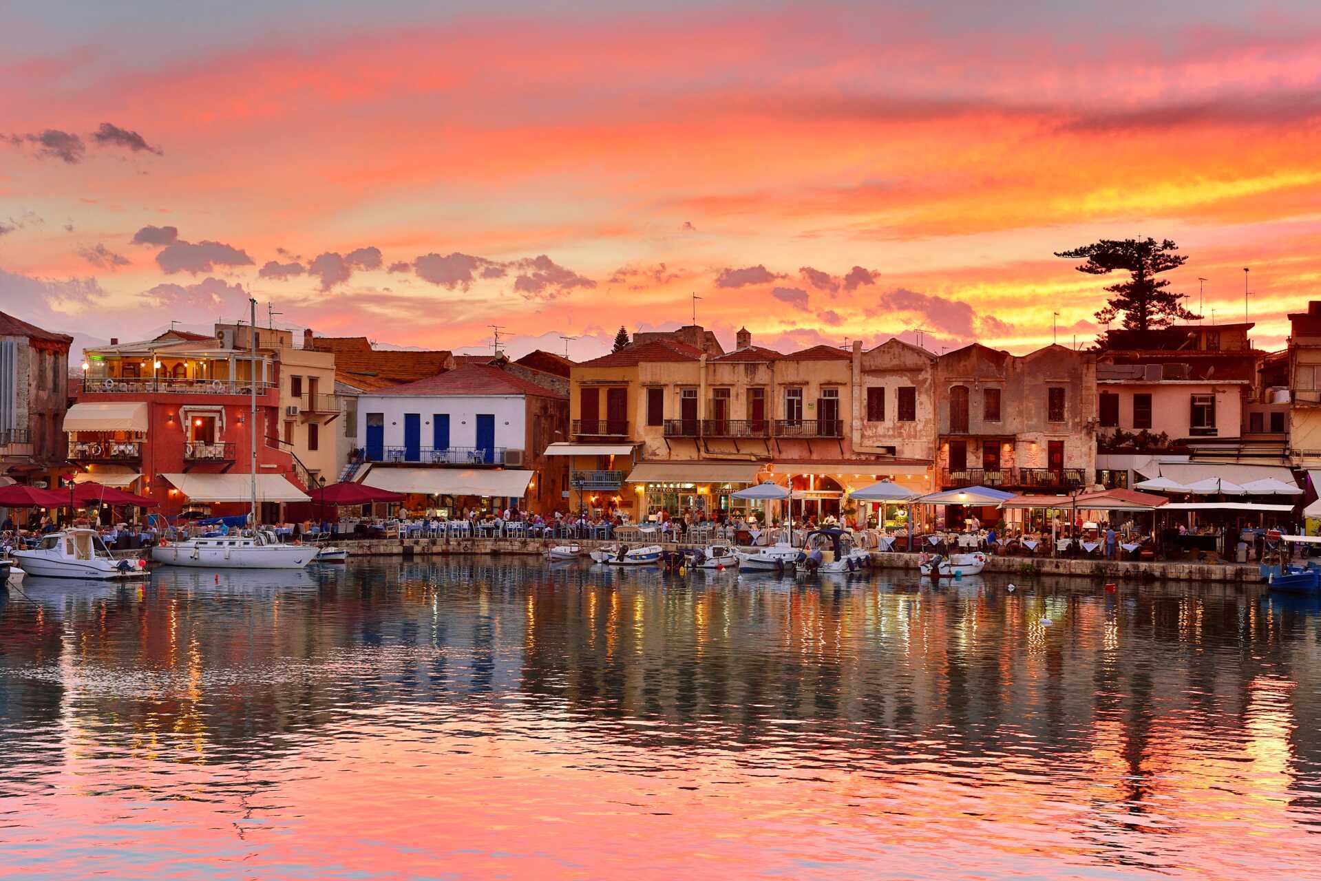 Rethymnon by på Kreta, Grækenland.