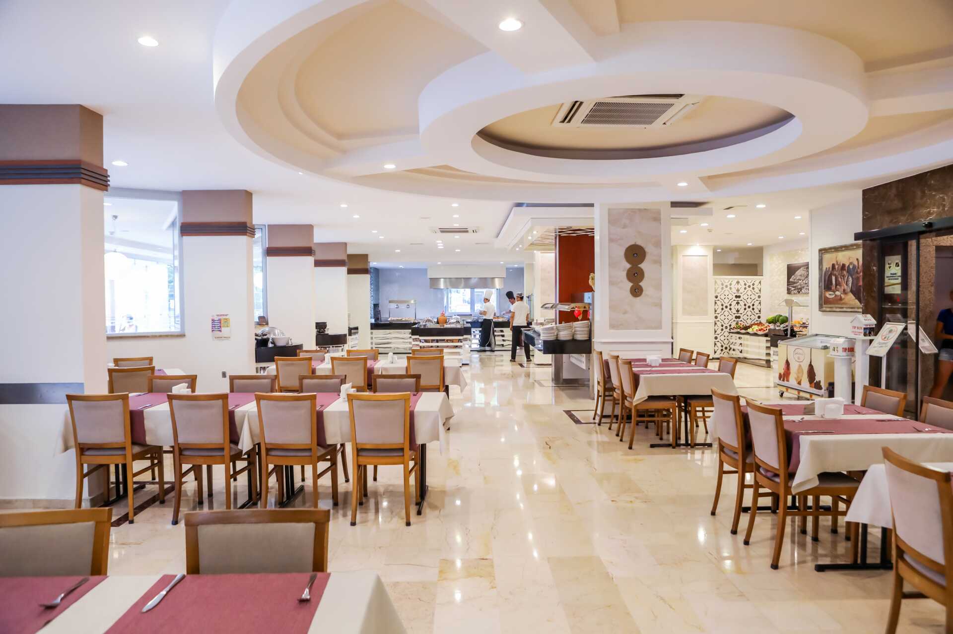 Restaurant på hotel Riviera i Alanya, Tyrkiet.