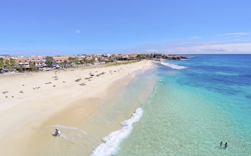 Stranden i Santa Maria på øen Sal, Kap Verde