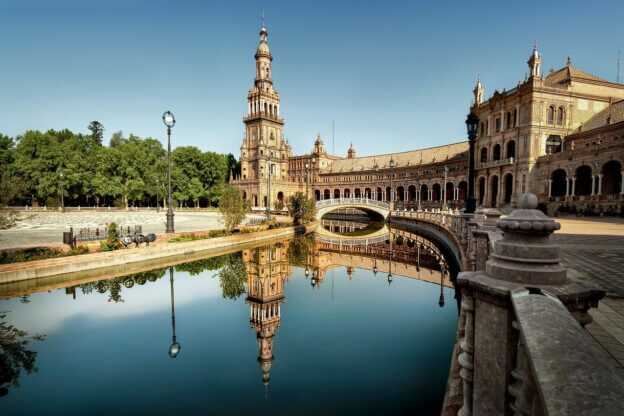 Sevilla og Real Alcazar-paladset