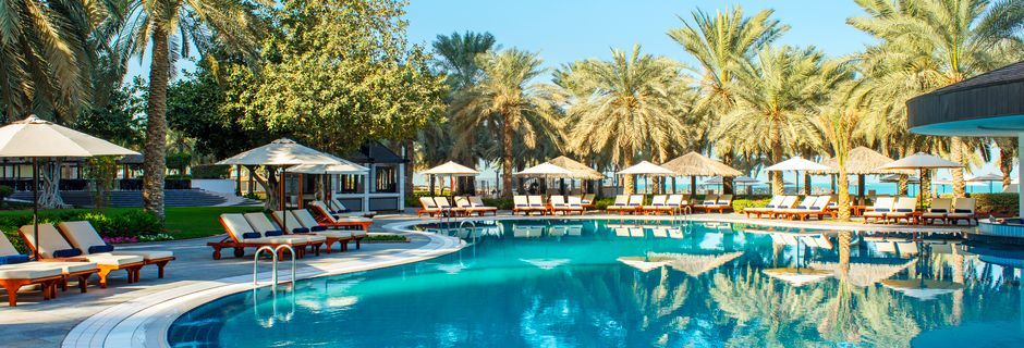 Poolområde på Sheraton Jumeirah Beach Resort i Dubai, De Forenede Arabiske Emirater.