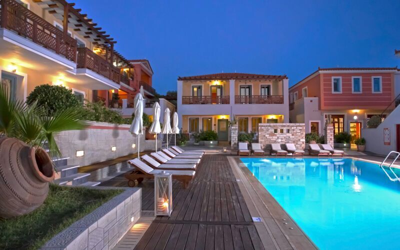 Pool på Sirena Residence & Spa på Samos, Grækenland