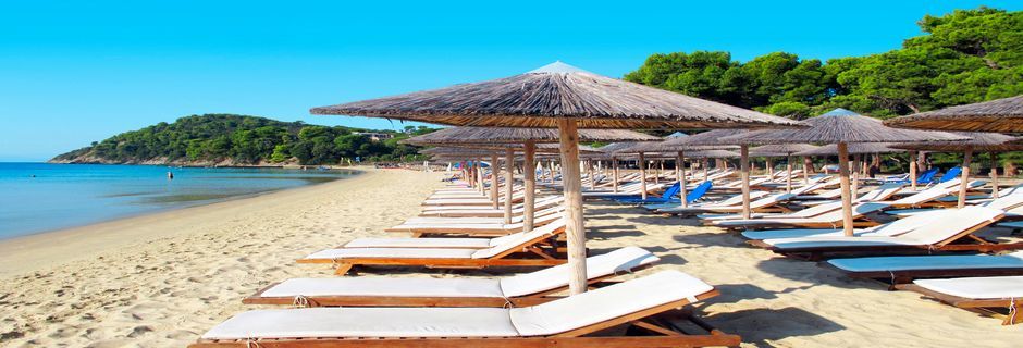 Koukonaries-stranden på Skiathos i Grækenland.